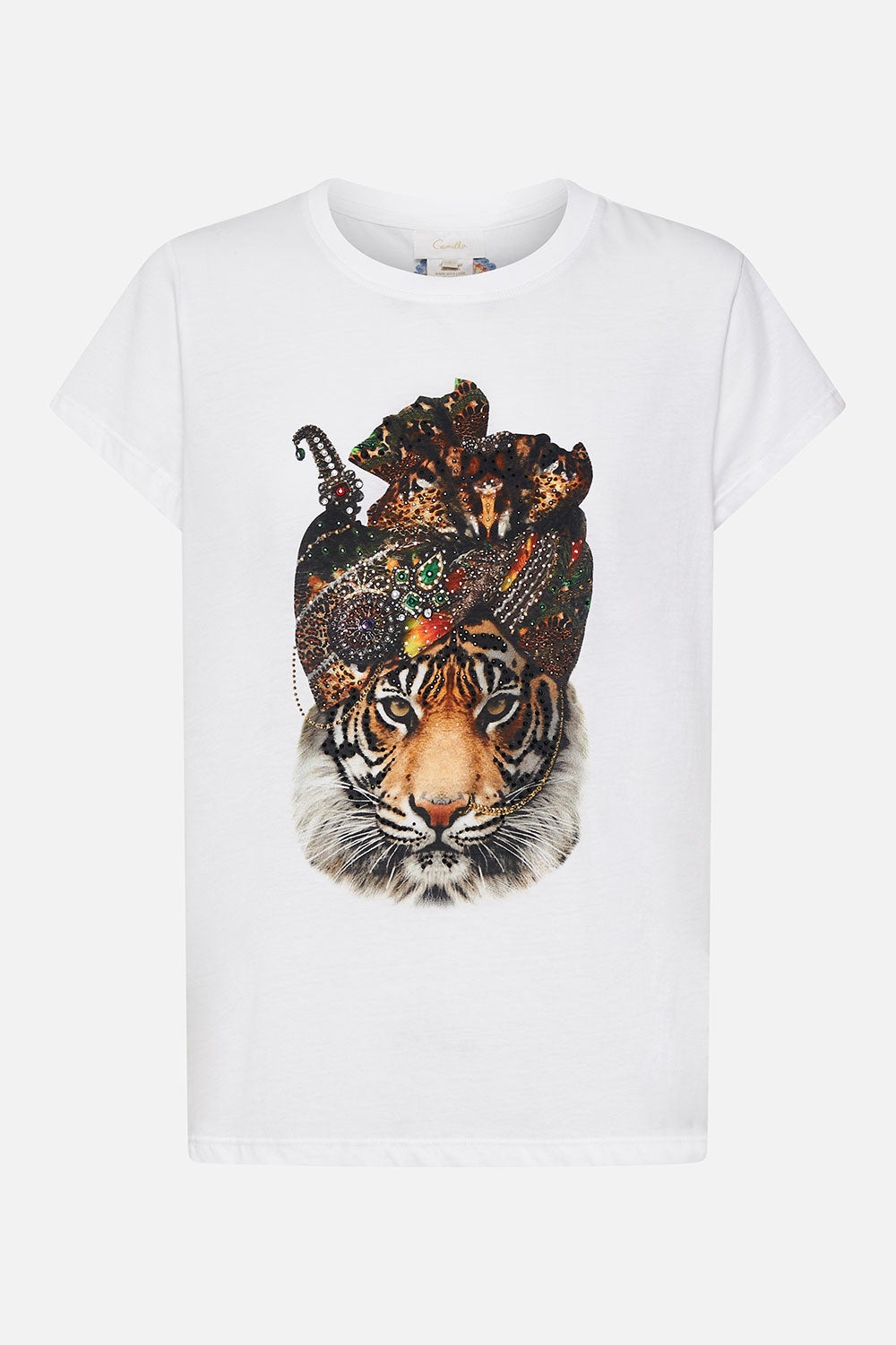 SLIM FIT ROUND NECK T-SHIRT SURREALIST XANADU