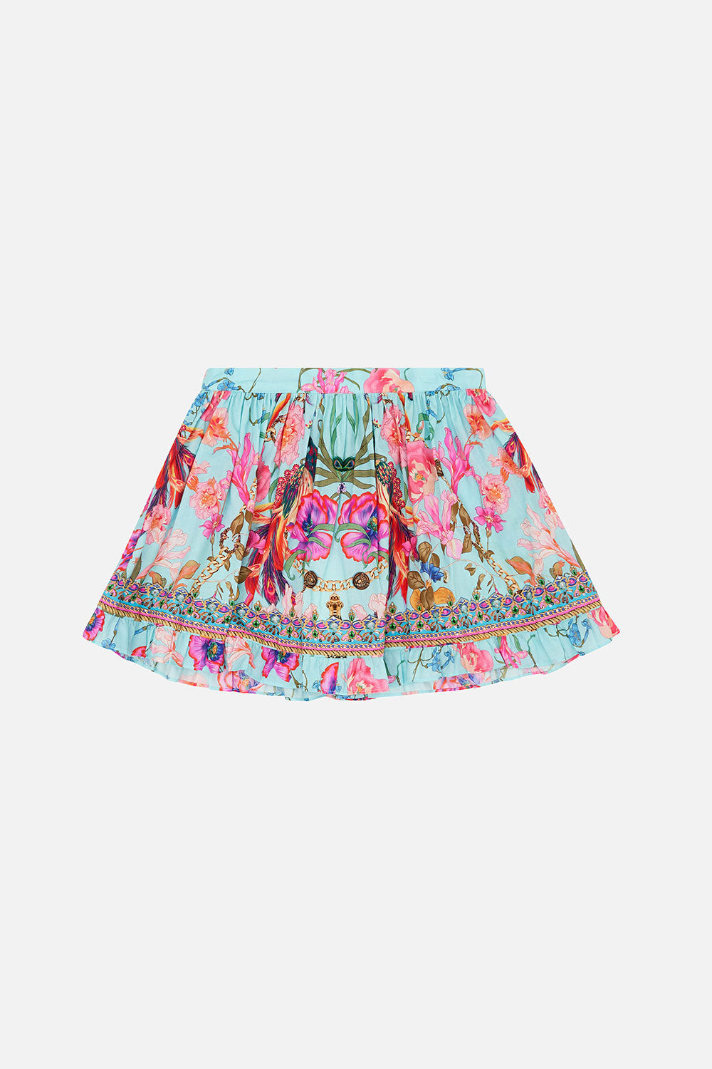 KIDS FRILL MINI SKIRT 12-14 NATURES KALEIDOSCOPE