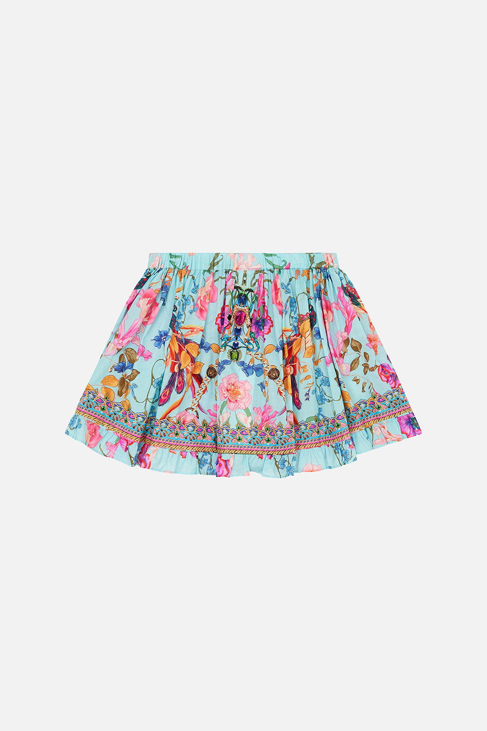 KIDS FRILL MINI SKIRT 12-14 NATURES KALEIDOSCOPE