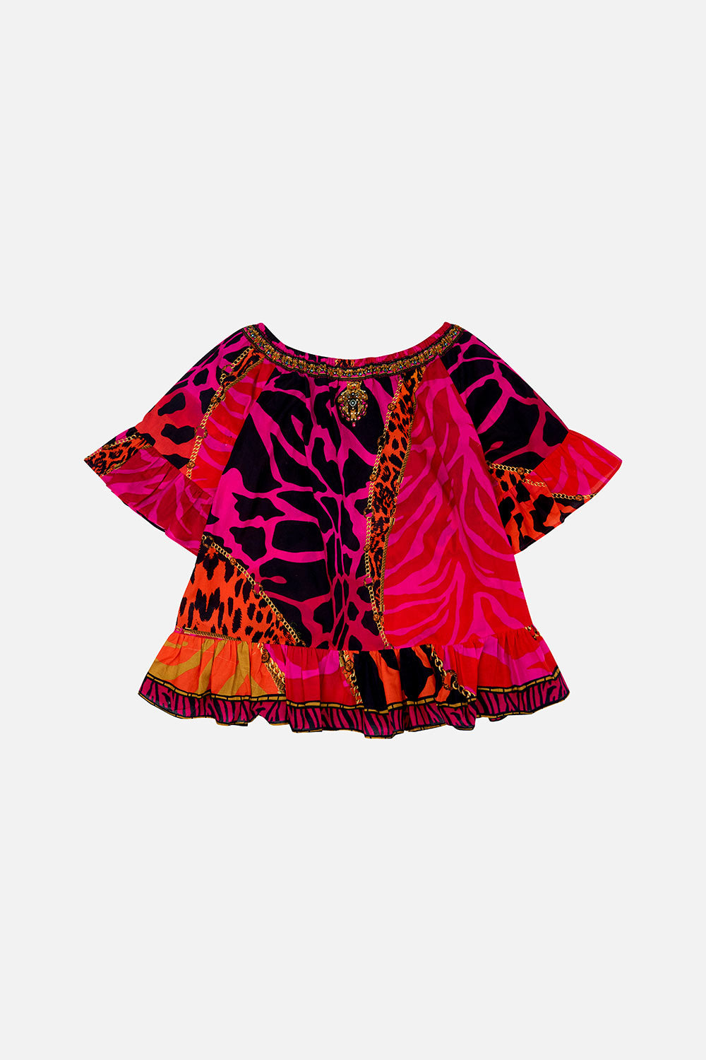 KIDS A-LINE FRILL DRESS 4-10 ALWAYS CHANGE YOUR SPOTS