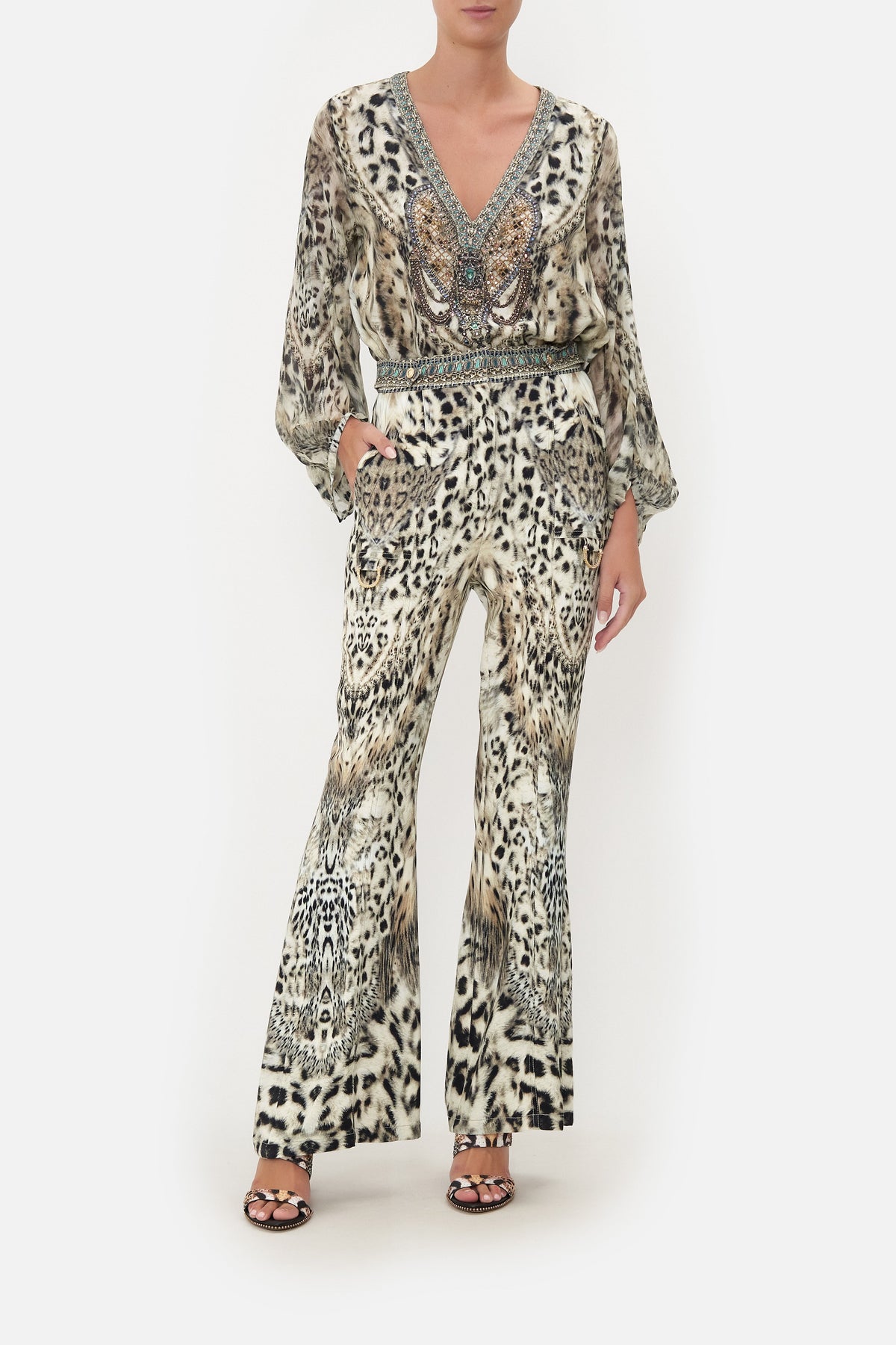 FLARE WITH D-RING DETAIL SNOW WHISPERS