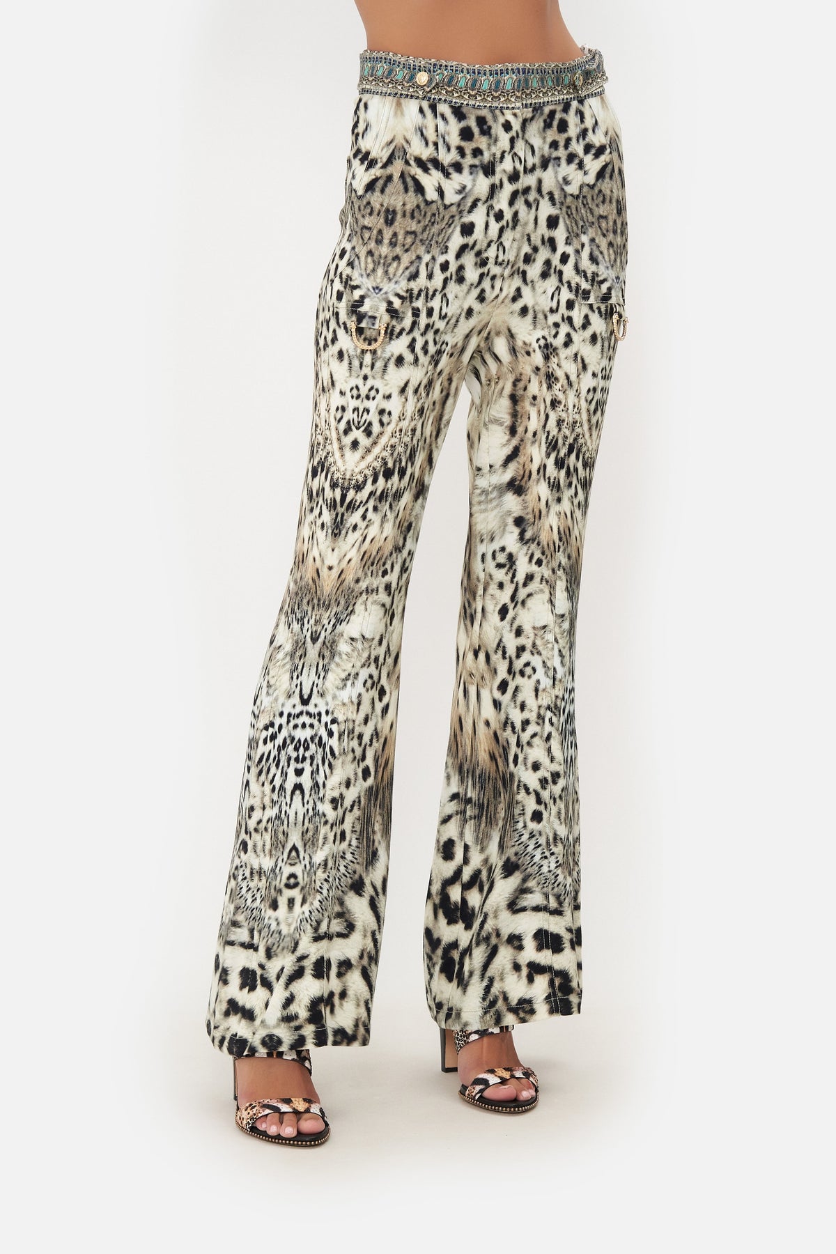 FLARE WITH D-RING DETAIL SNOW WHISPERS