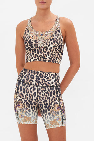 BANDED RACER BACK CROP FELINE FINE