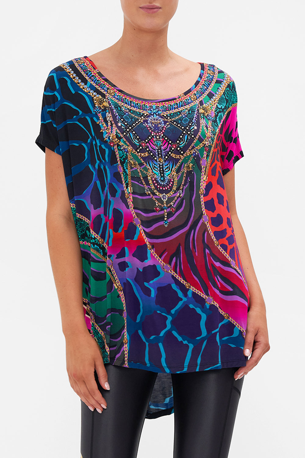 LOOSE FIT TEE UNDER THE NEON SUN