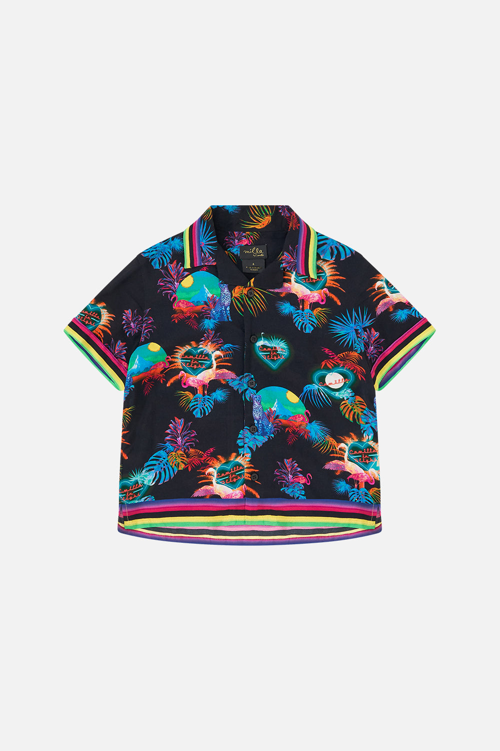 BOYS SHORT SLEEVE SHIRT NAUGHTY NEON