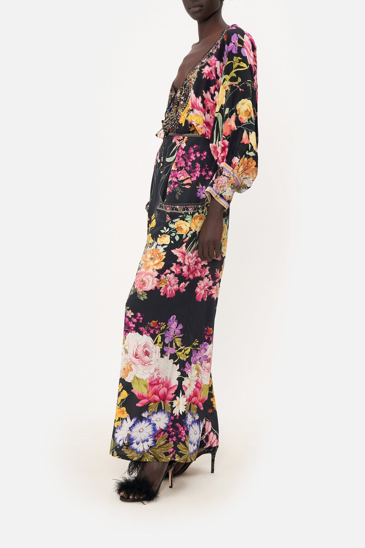 WIDE LEG TROUSER WITH FRONT POCKETS LIBERTINE LADY