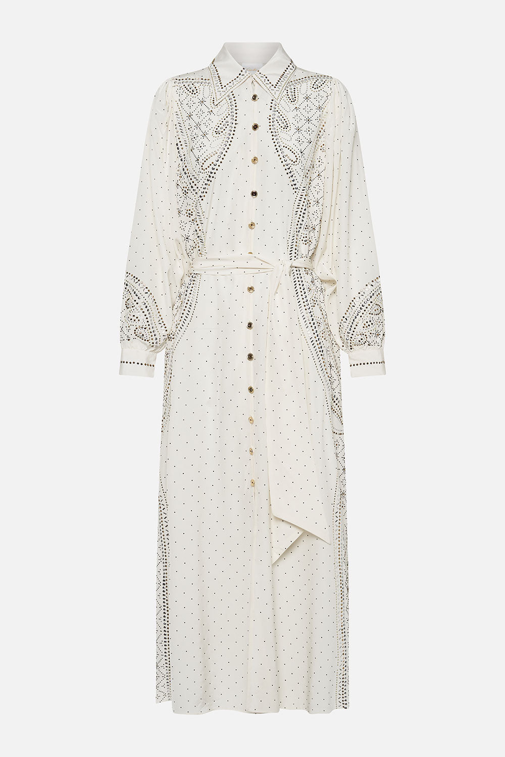 CURVED COLLAR SHIRT DRESS LUXE ESPIRITU