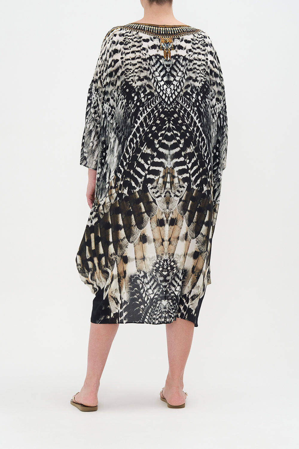 SCOOP BACK HEM DRESS NIGHT OWL