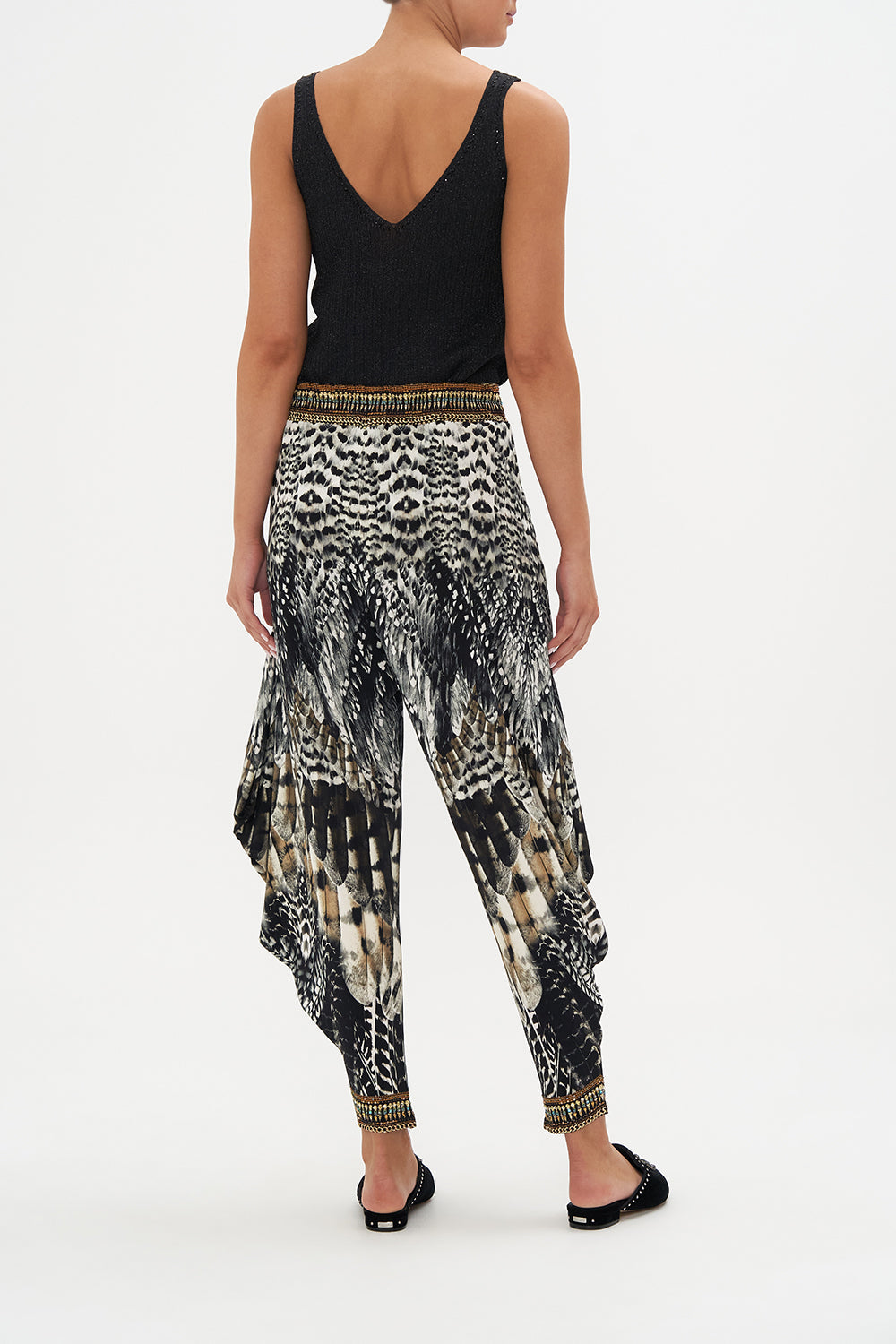 JERSEY DRAPE PANT WITH POCKET NIGHT OWL
