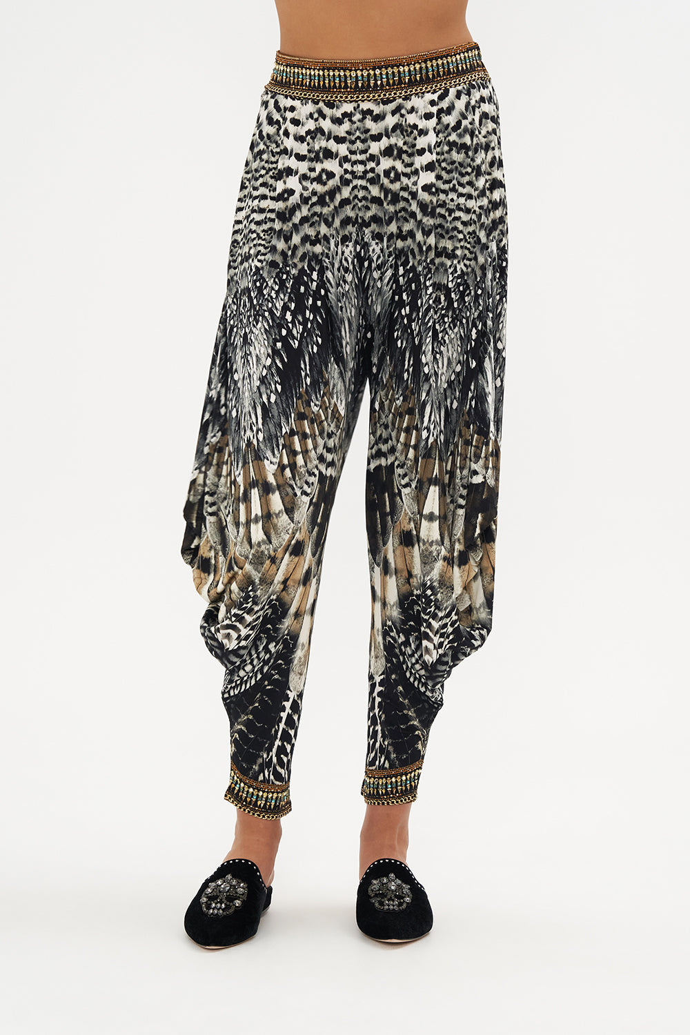 JERSEY DRAPE PANT WITH POCKET NIGHT OWL