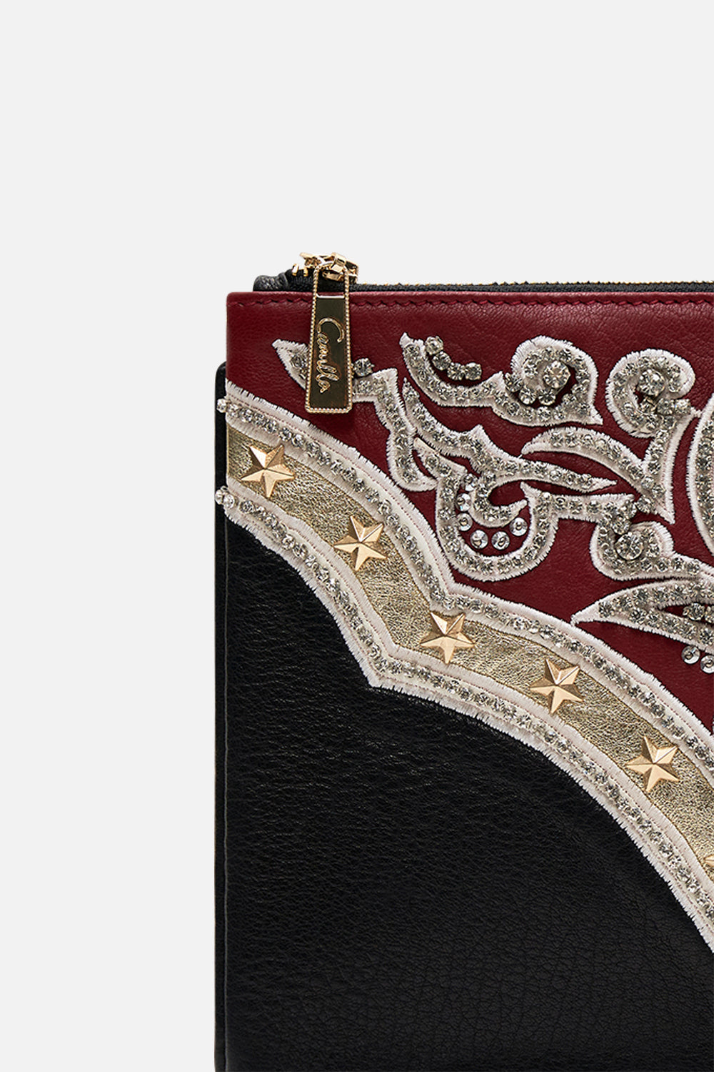 STUDDED LEATHER CLUTCH BOSS OF THE BRUMBIES
