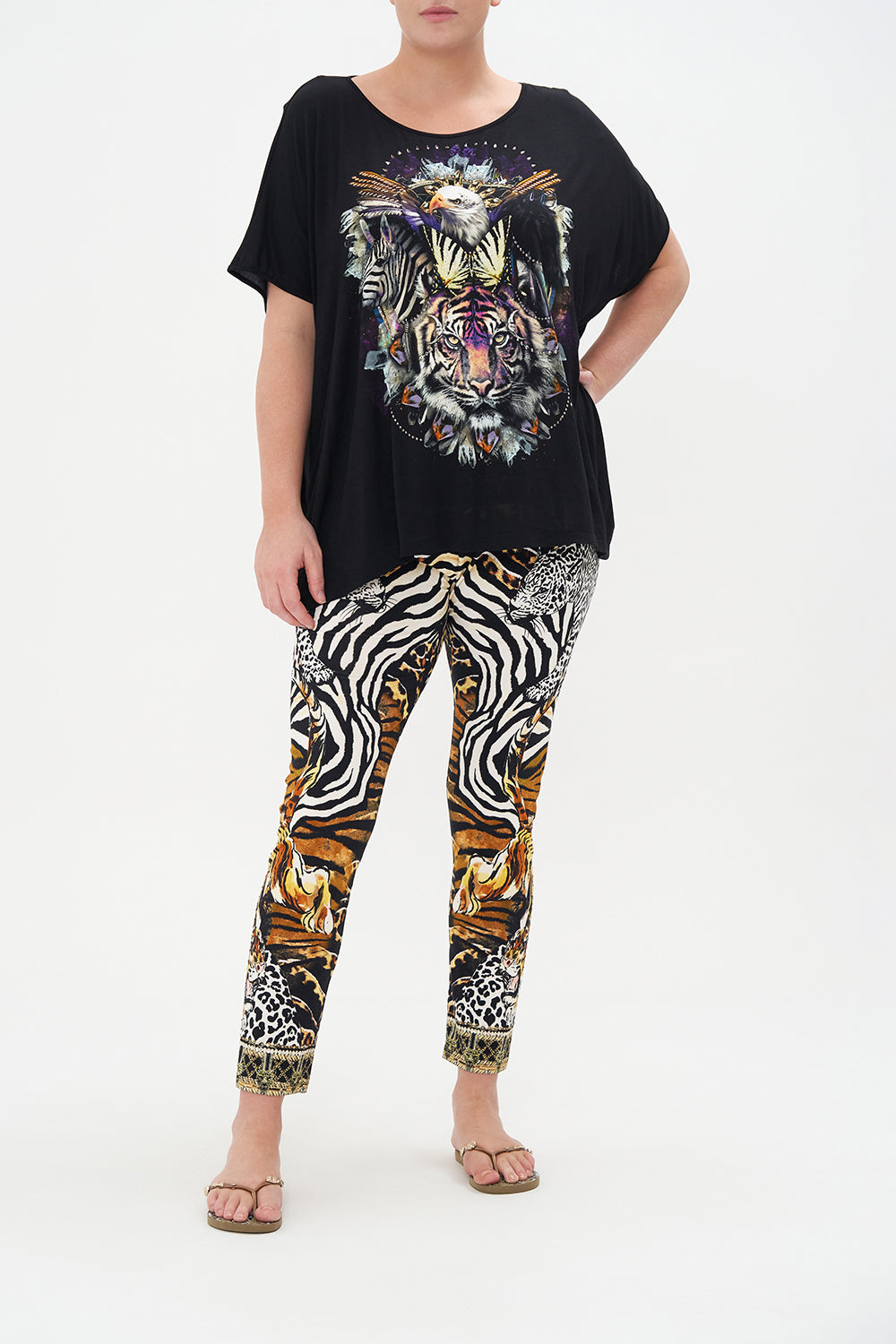 LOOSE FIT ROUND NECK TEE WHATS NEW PUSSYCAT