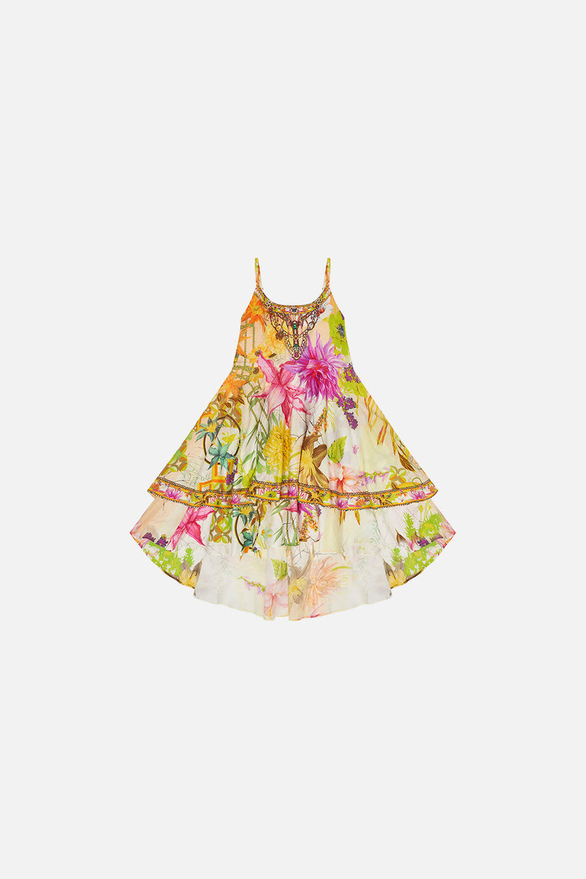 KIDS' ROUND NECK TIERED DRESS 12-14 AN ITALIAN WELCOME main image 1