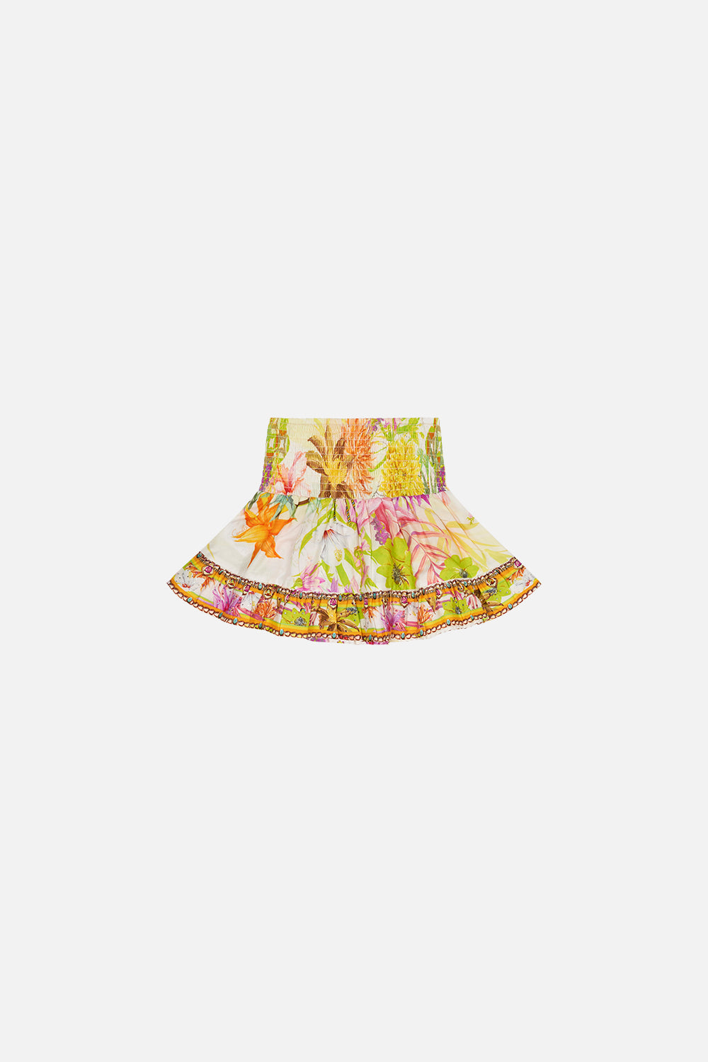 KIDS SHIRRING WAIST SKIRT 4-10 HOW DOES YOUR GARDEN GROW
