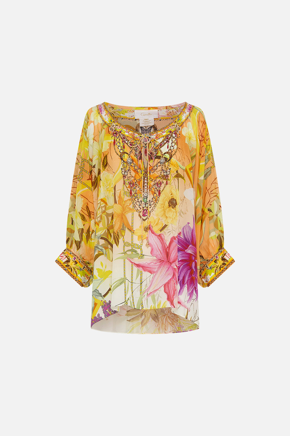 RAGLAN SLEEVE BLOUSE WITH CUFF HOW DOES YOUR GARDEN GROW