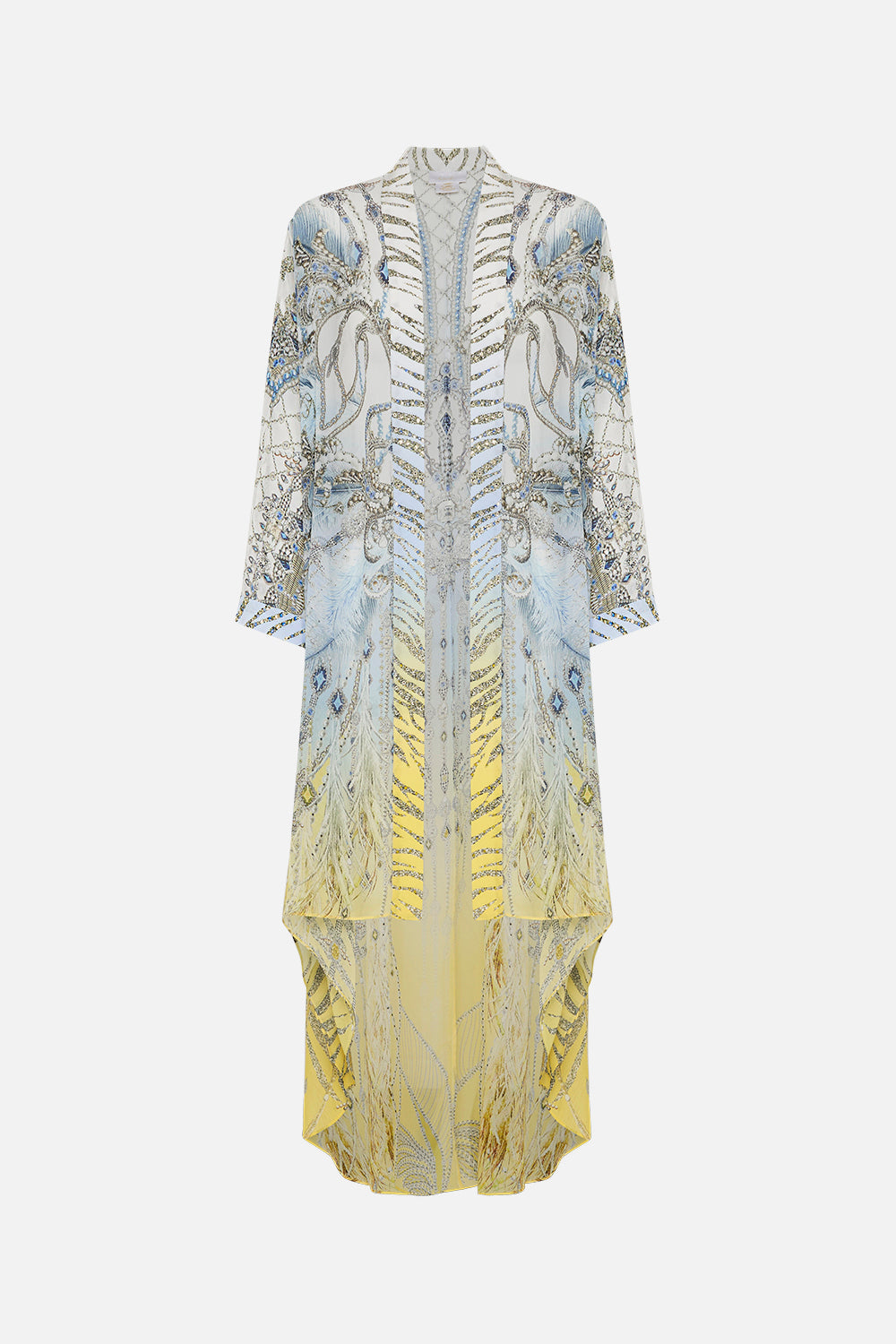 HIGH LOW DRAPED LAYER MOON AND BACK