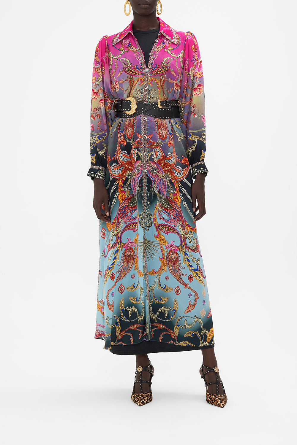 CURVED COLLAR SHIRT DRESS WHAT LIES BENEATH