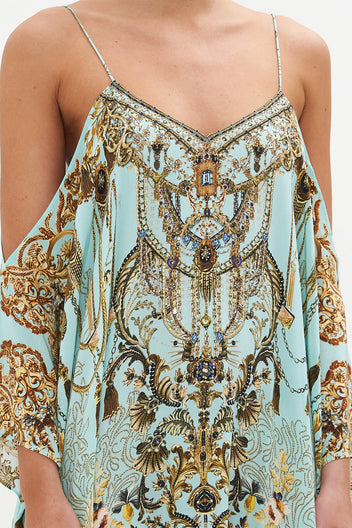 SHORT ROUND NECK KAFTAN ADIEU YESTERDAY