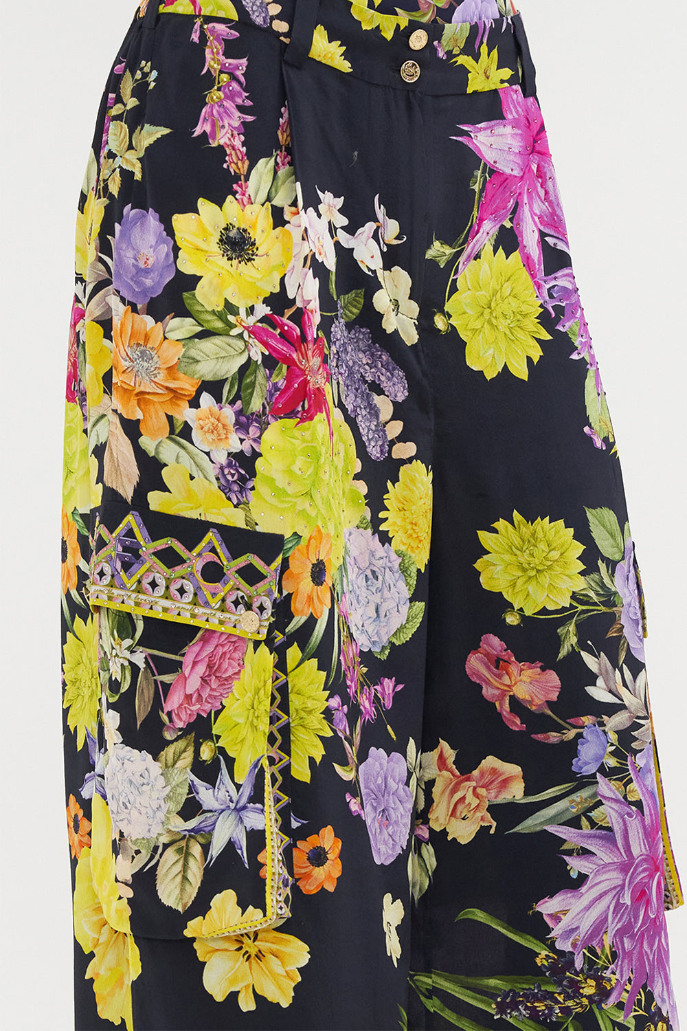 WIDE LEG UTILITY PANTS PEACE BE WITH YOU