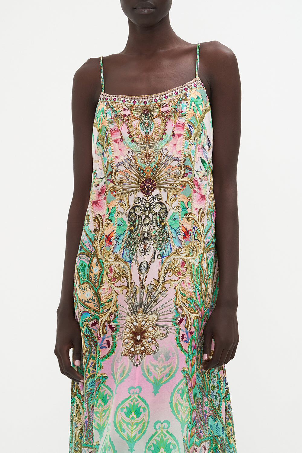 LONG PANEL SLIP DRESS LOST CITY