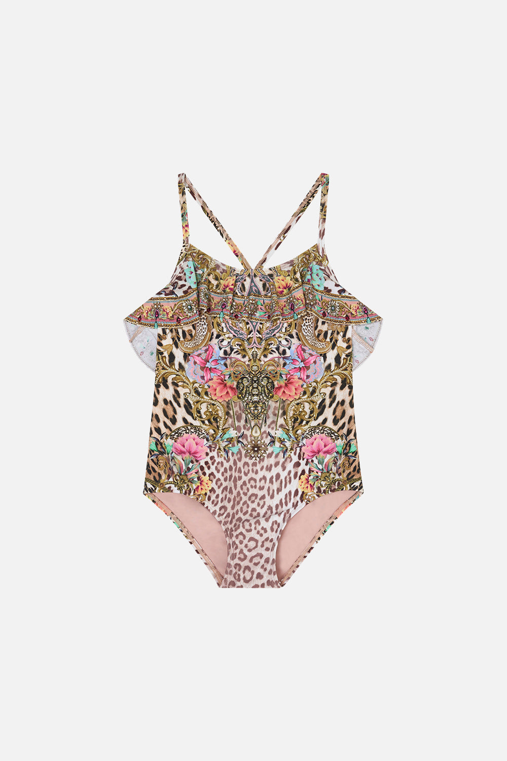 Kids Neck Frill One Piece 12-14 Queen Atlantis print by CAMILLA