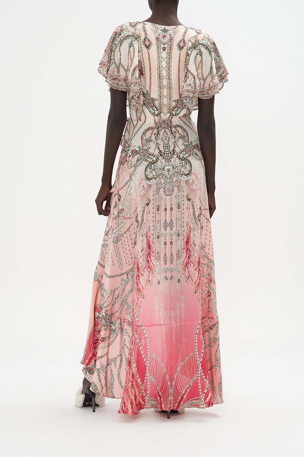 FRILL SLEEVE LONG DRESS STARSHIP SISTAS