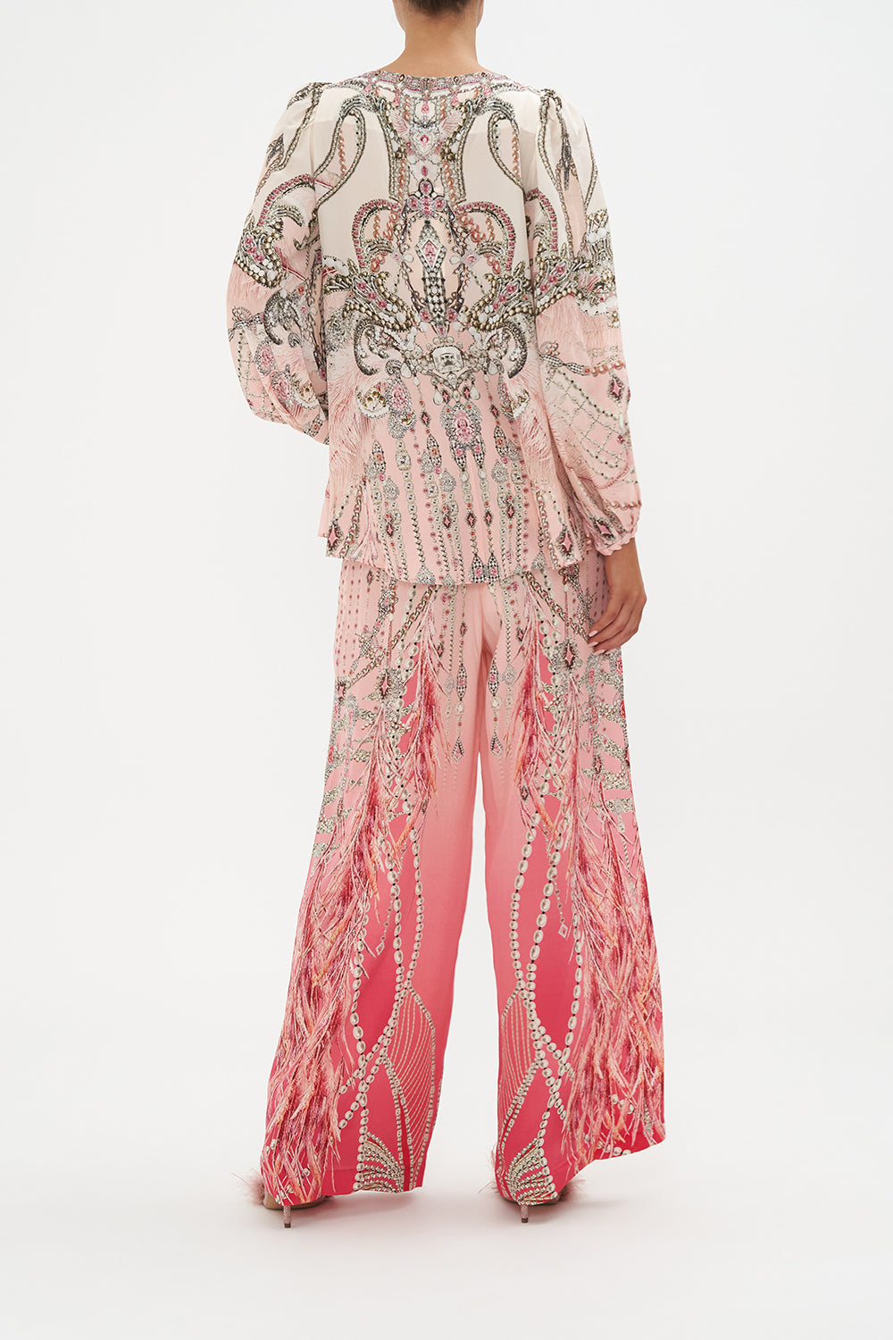 V NECK BLOUSON SLEEVE BLOUSE STARSHIP SISTAS