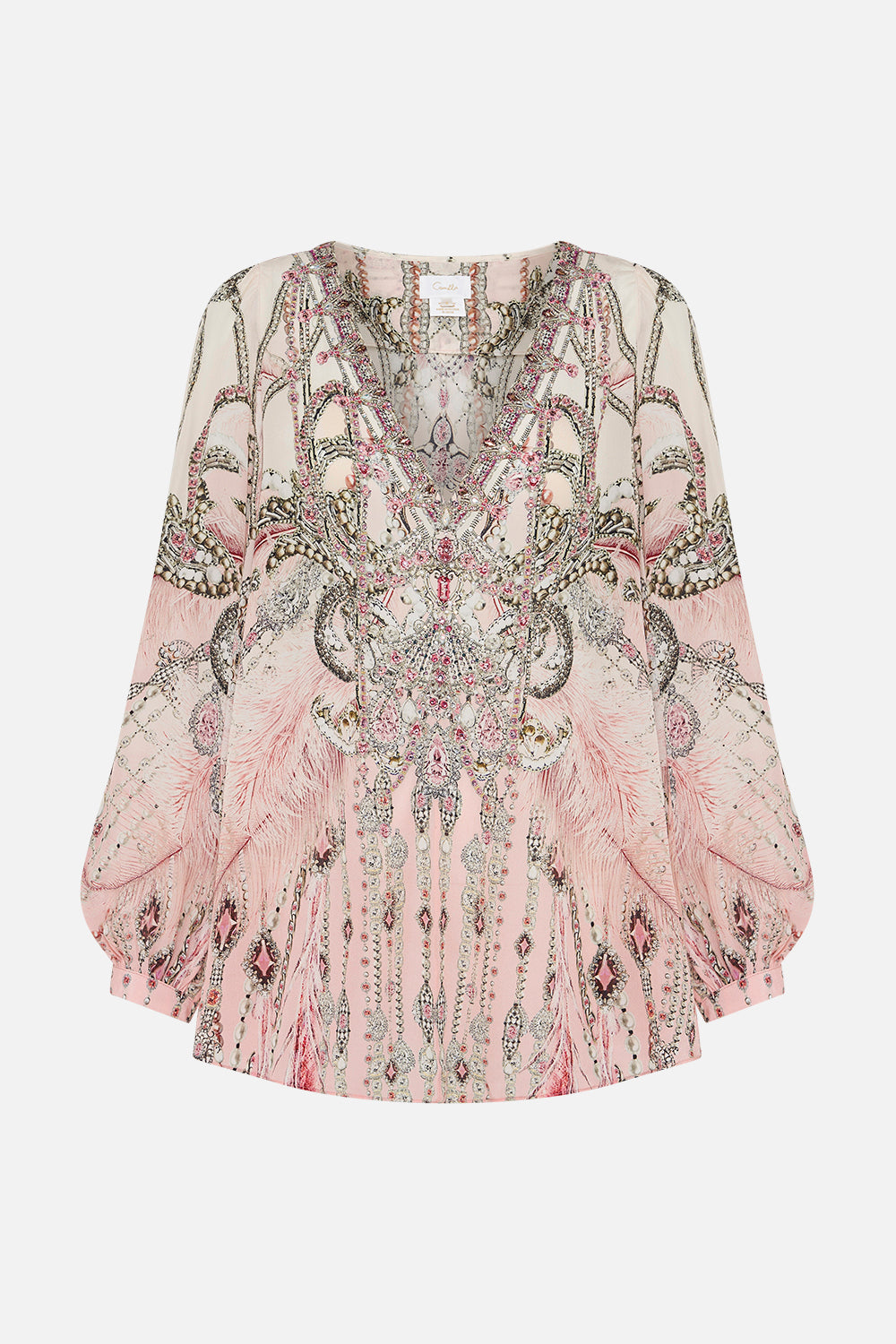 V NECK BLOUSON SLEEVE BLOUSE STARSHIP SISTAS