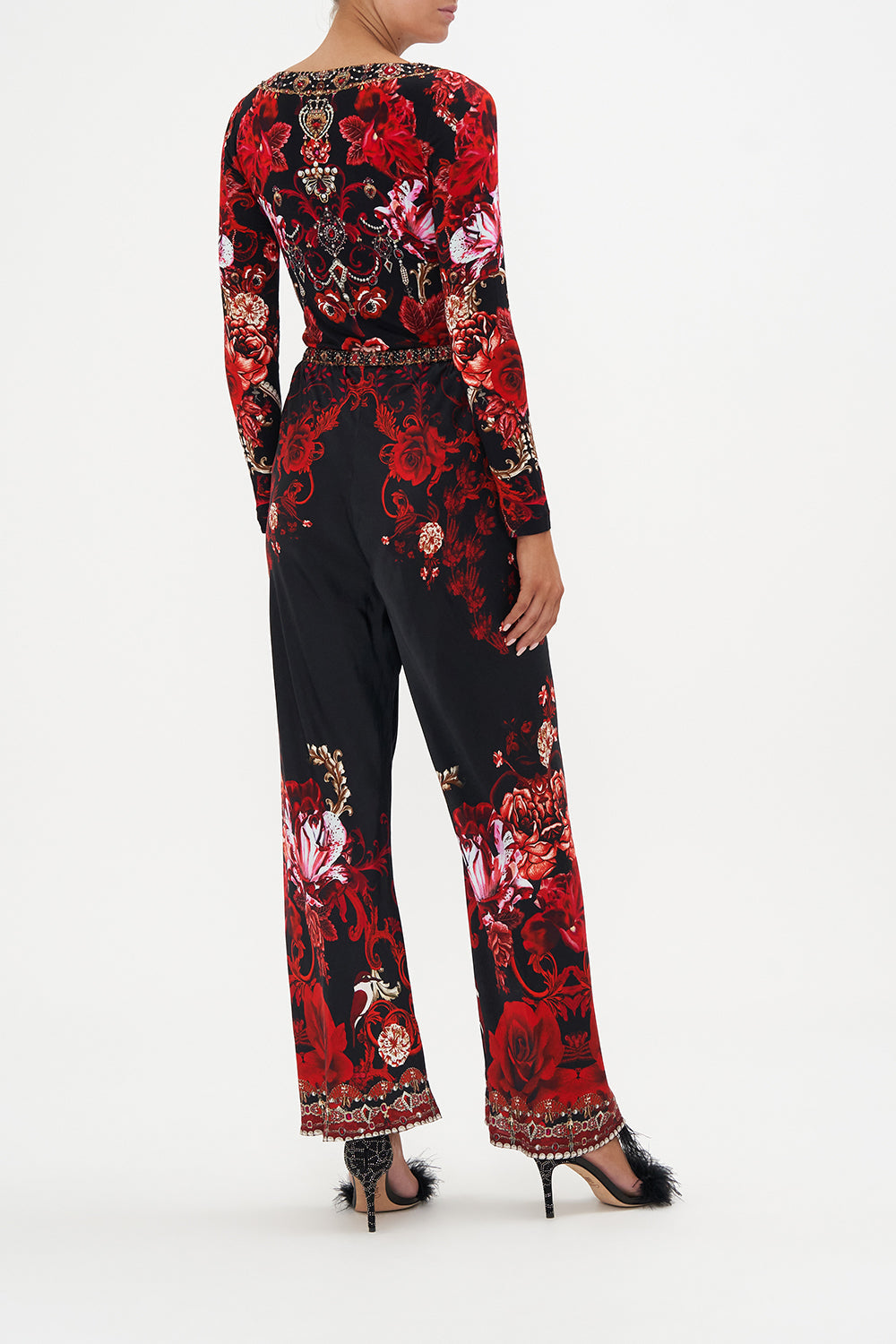 SQUARE NECK JERSEY TOP SISTERHOOD OF THE ROSE