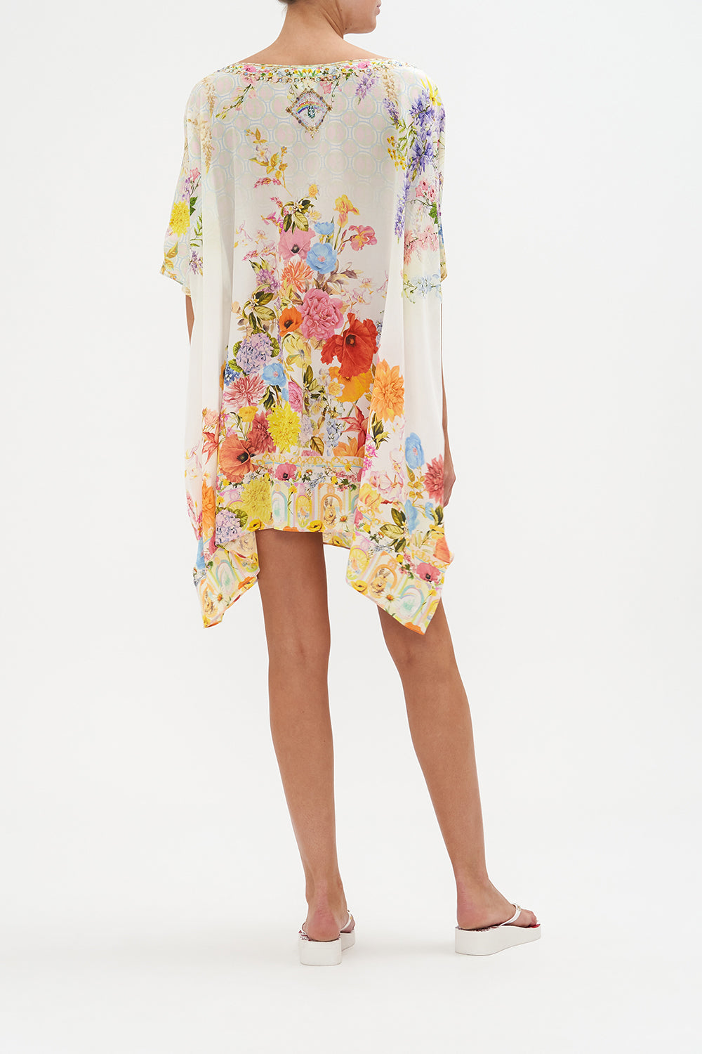 SHORT ROUND NECK KAFTAN SUNLIGHT SYMPHONY