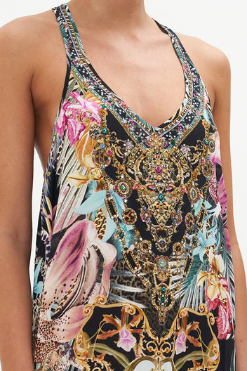 V NECK RACERBACK DRESS KNIGHT OF THE WILD
