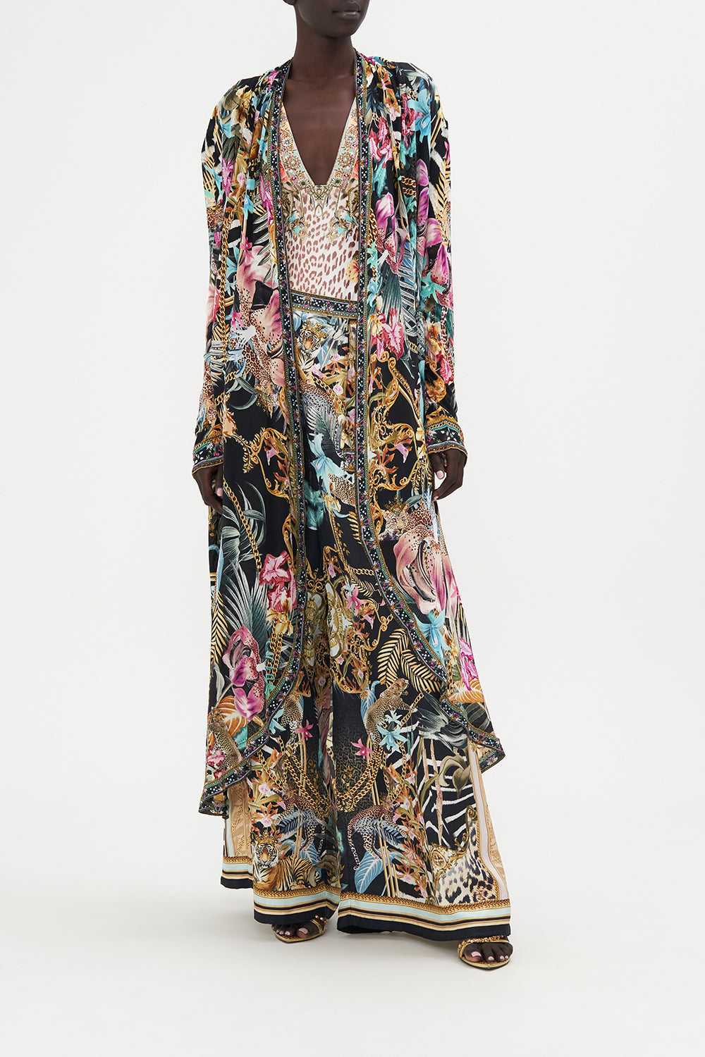 Long Casual Jacket With Pockets Child Of The Wild print by CAMILLA