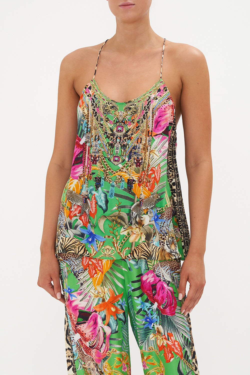 T BACK SHOESTRING TOP CURIOUS AND CURIOUSER