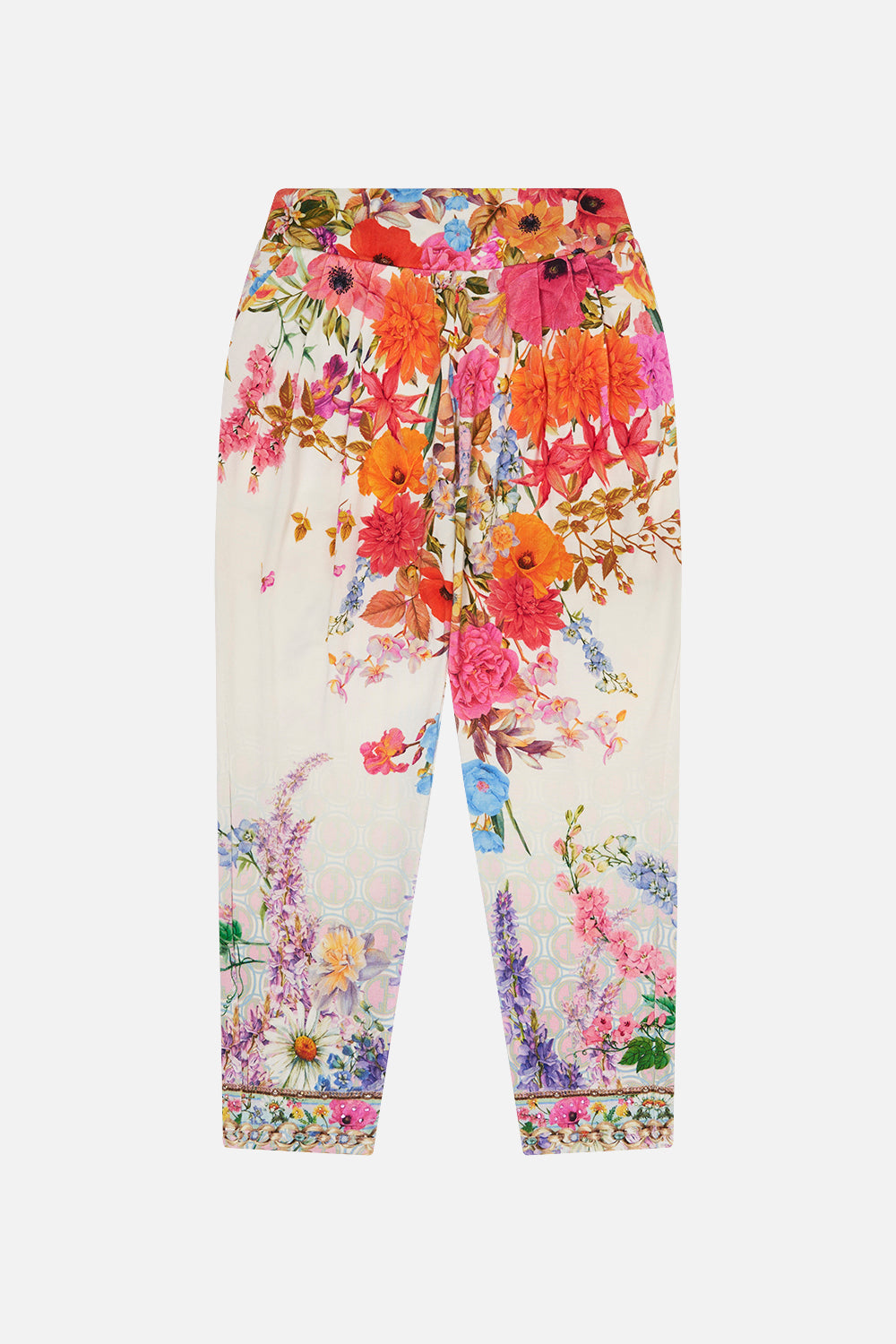 Kids Harem Pants 12-14 Sunlight Symphony print by CAMILLA