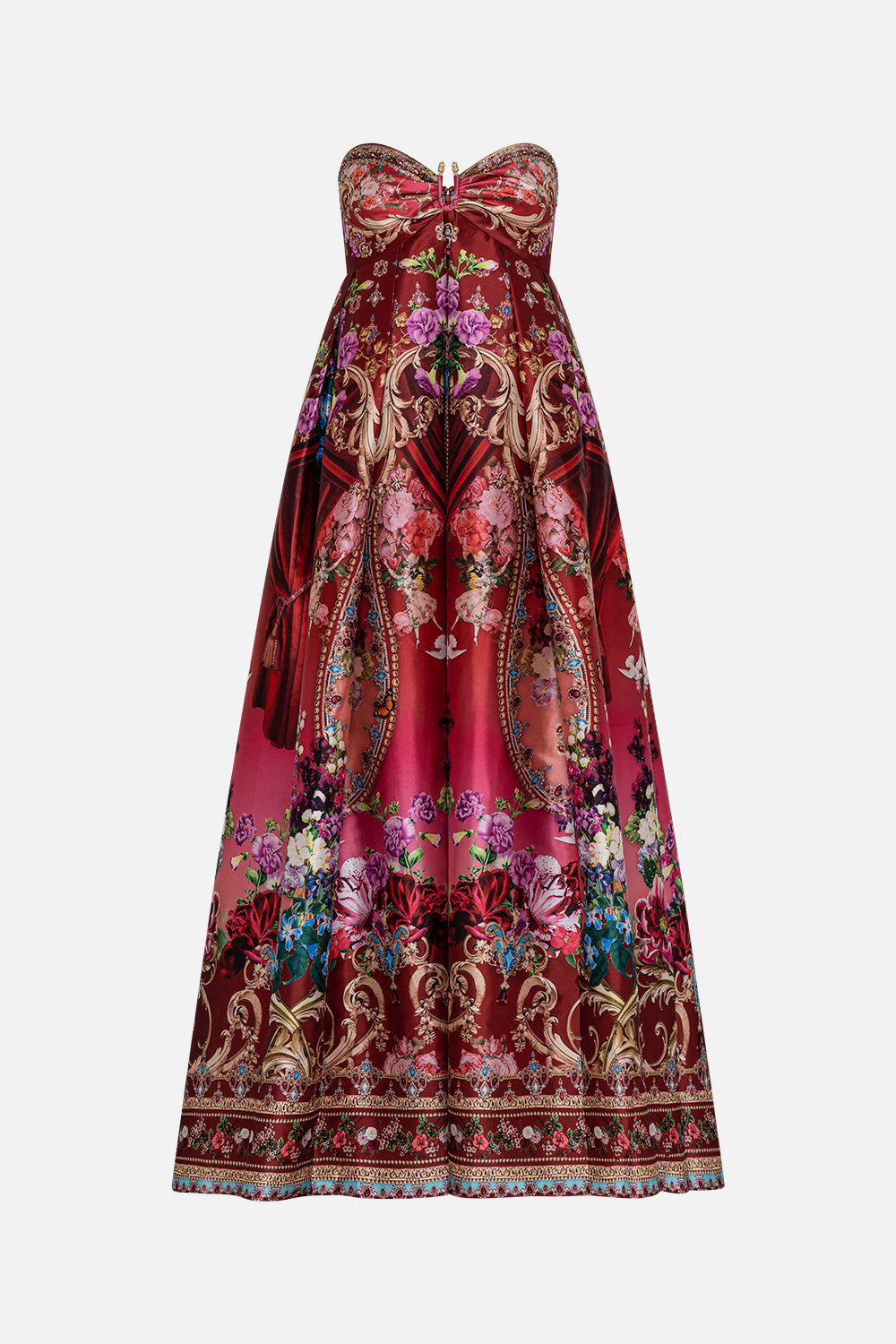 STRAPLESS MAXI DRESS RITES OF ROSES