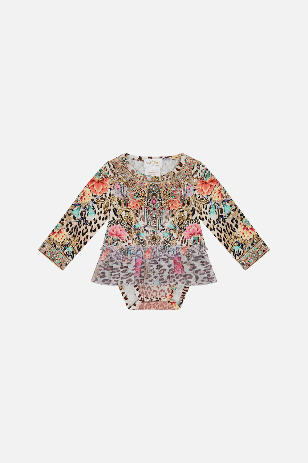 Baby Tutu Romper Queen Atlantis print by CAMILLA