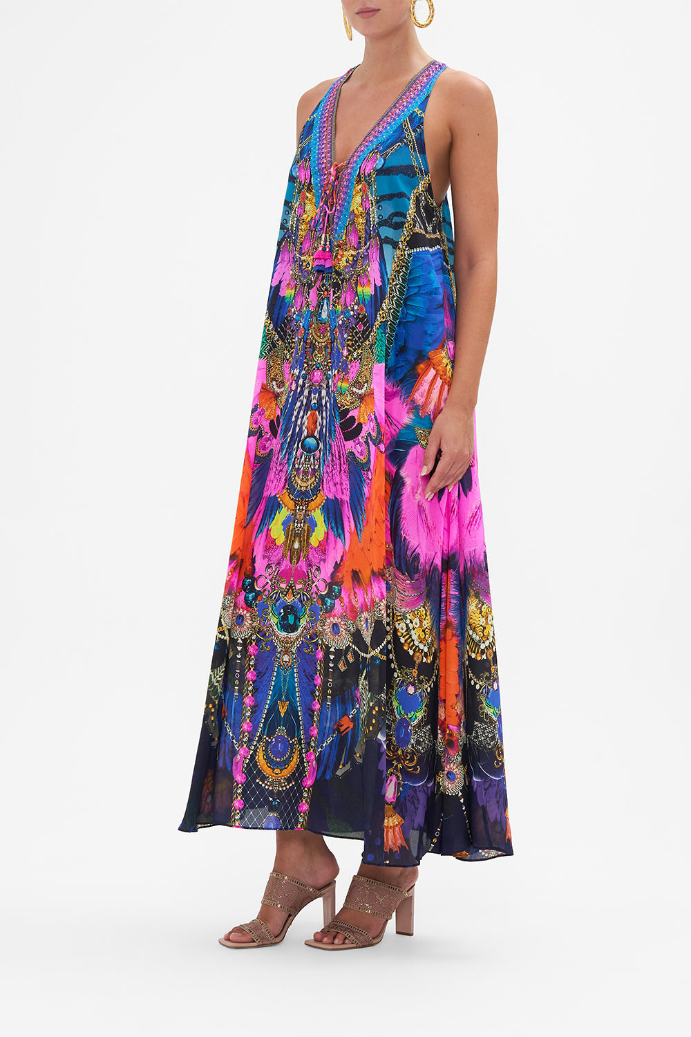 LACE UP RACER BACK DRESS DANCING WITH DESTINY