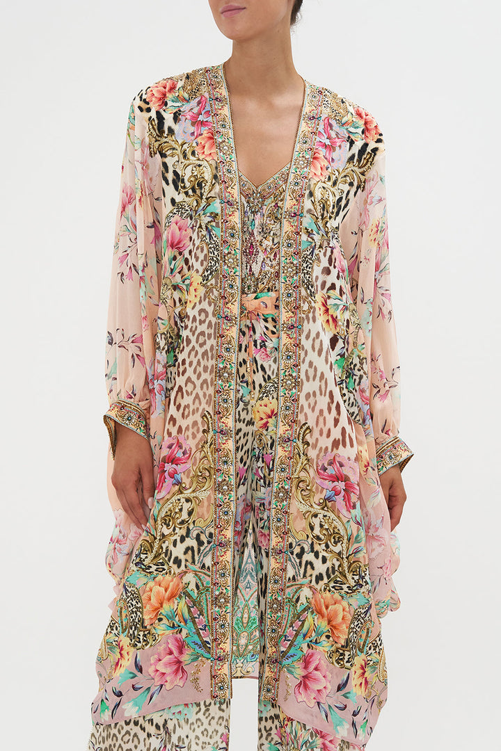 DRAMATIC SLEEVE COCOON LAYER EMBROIDERED EVER AFTER