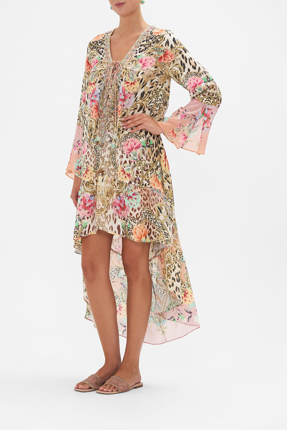 SHORT DRESS WITH HIGH LOW HEM QUEEN ATLANTIS