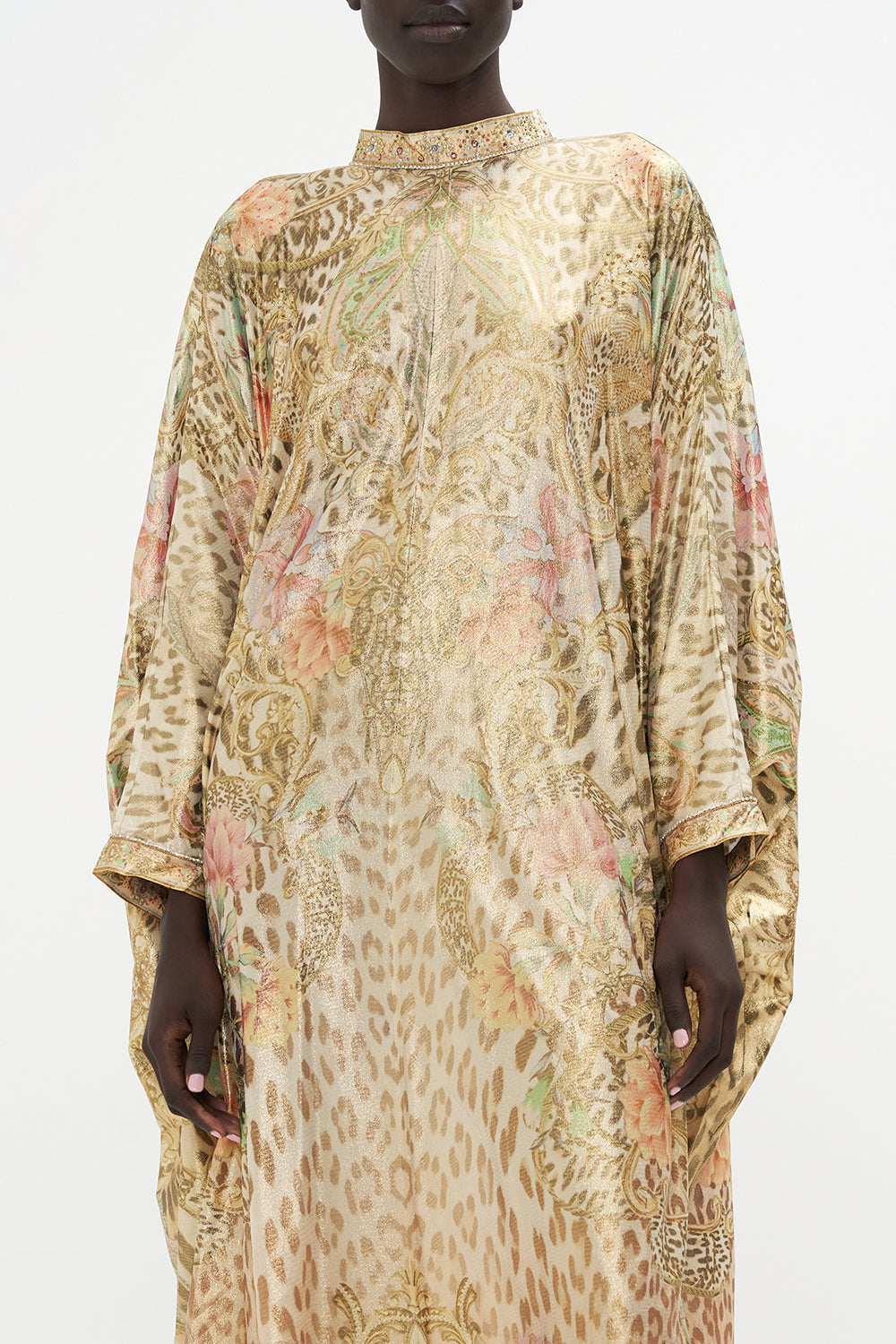 HIGH COLLAR KAFTAN WITH TIE QUEEN ATLANTIS