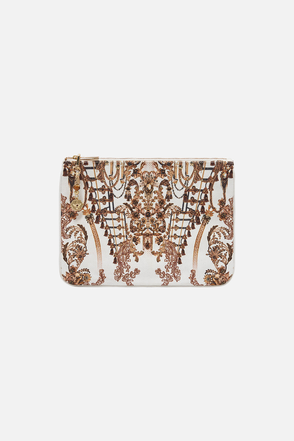 Small Canvas Clutch Road To Richesse print by CAMILLA