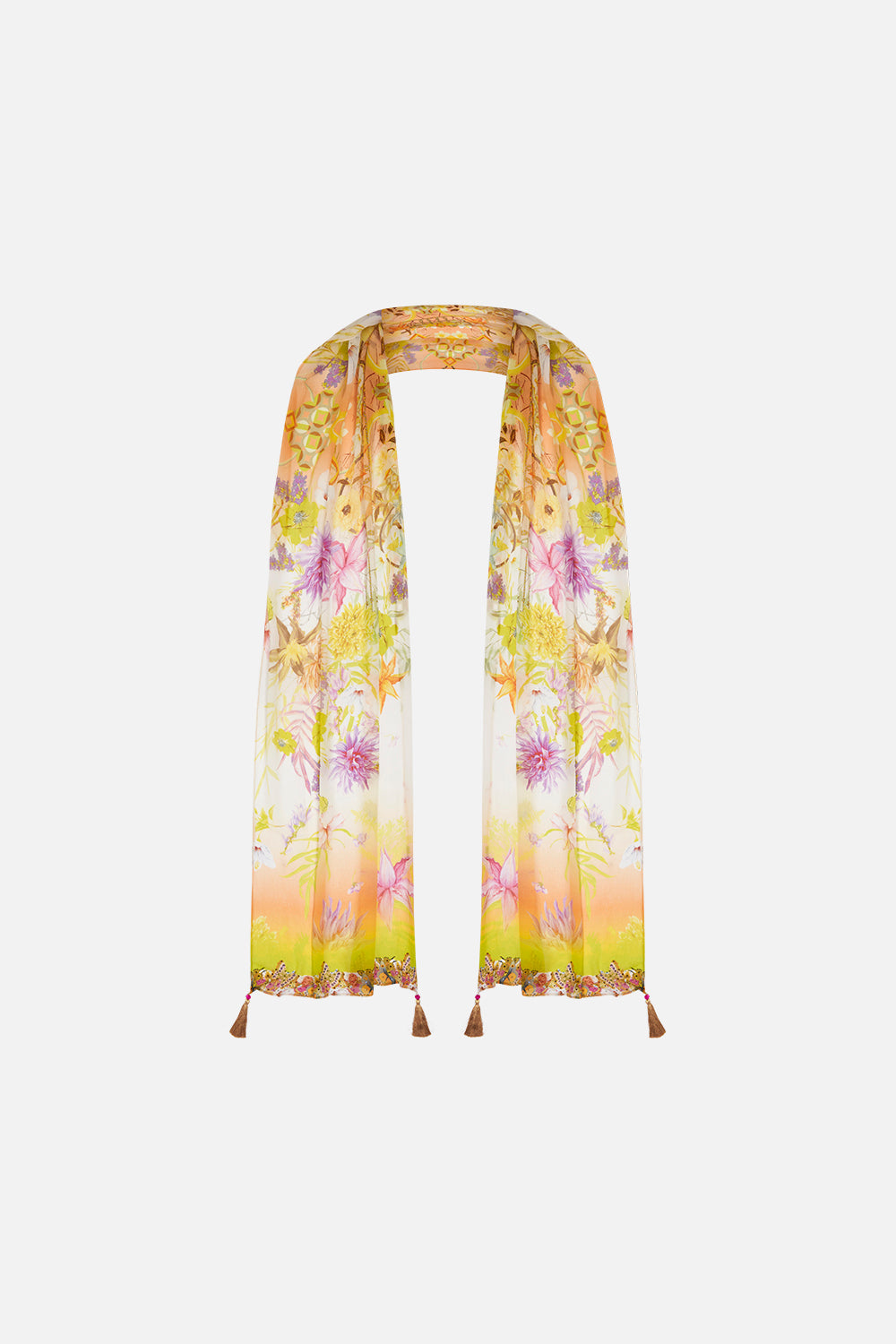 Long Scarf How Does Your Garden Grow print by CAMILLA