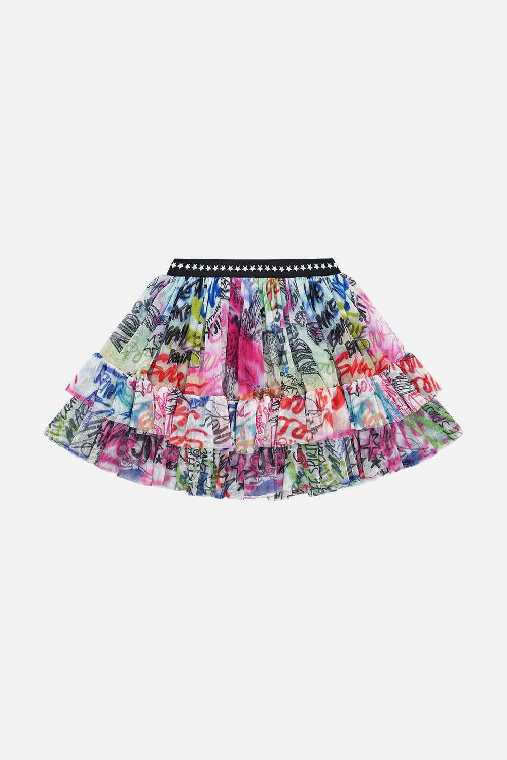 KIDS SOFT MESH TUTU SKIRT 4-10 GRAFFITI THE WORLD