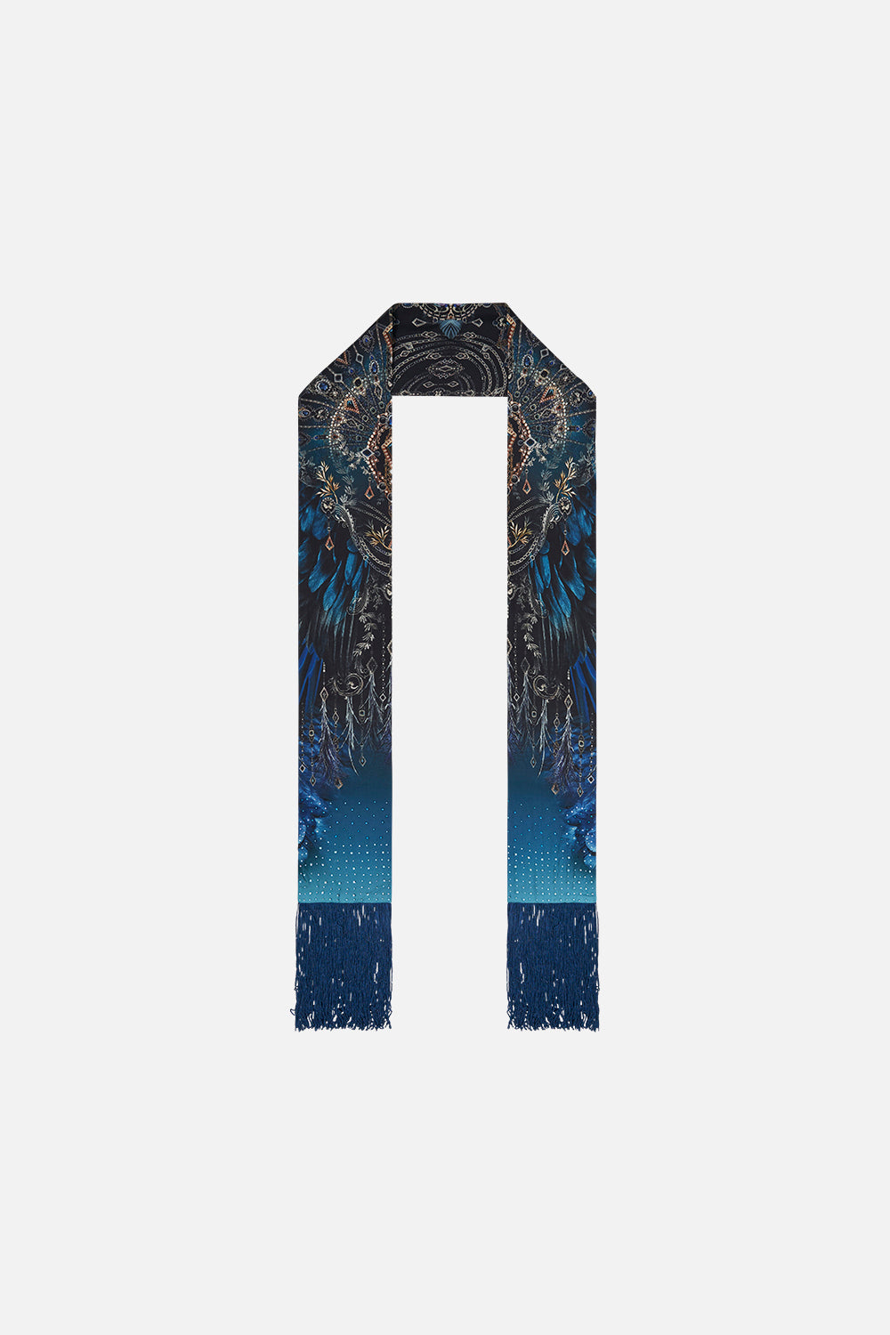 Long Skinny Scarf Ground Control print by CAMILLA