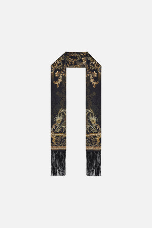 Long Skinny Scarf The Night Is Noir print by CAMILLA