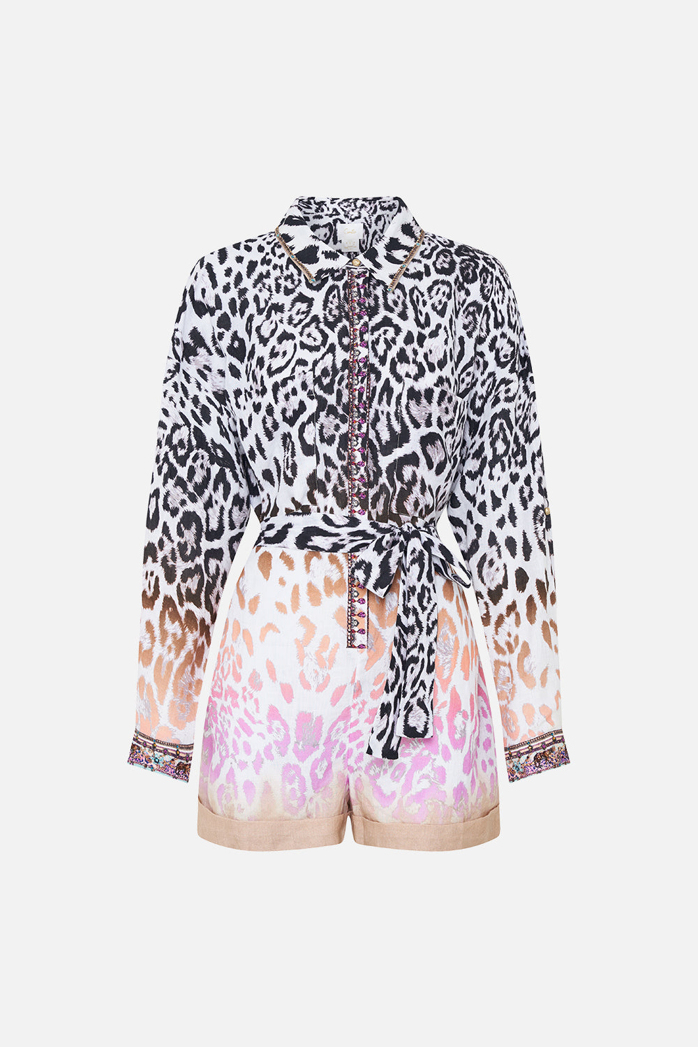 LONG SLEEVE BOILER PLAYSUIT KITTY KAT KLUB