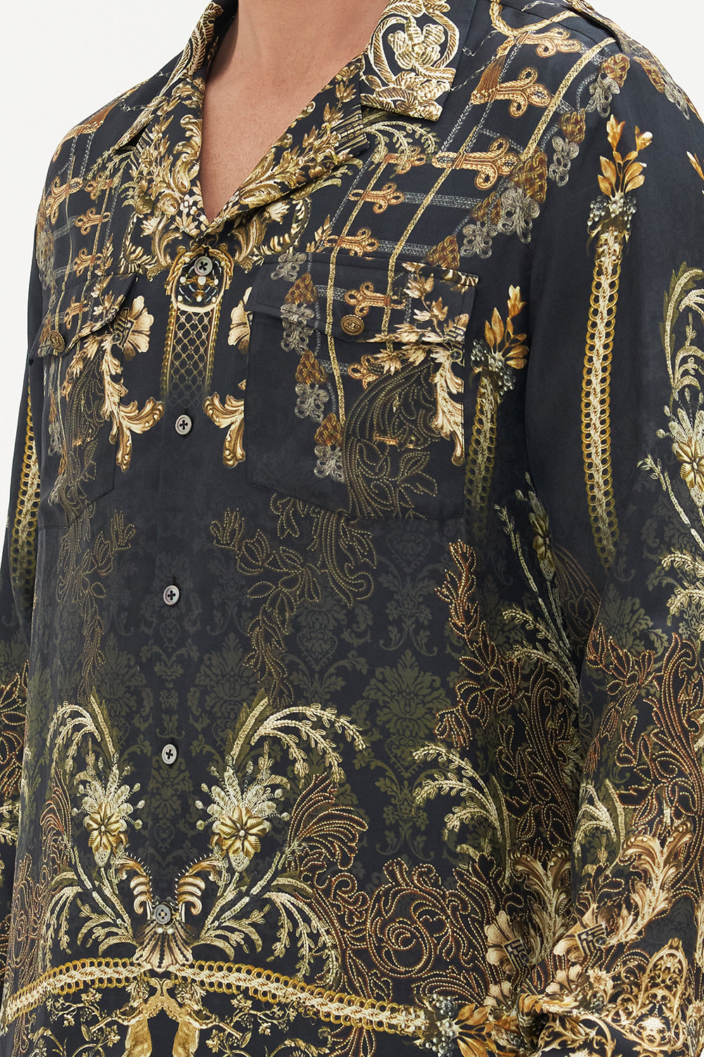 LONG SLEEVE MILITARY SHIRT THE NIGHT IS NOIR