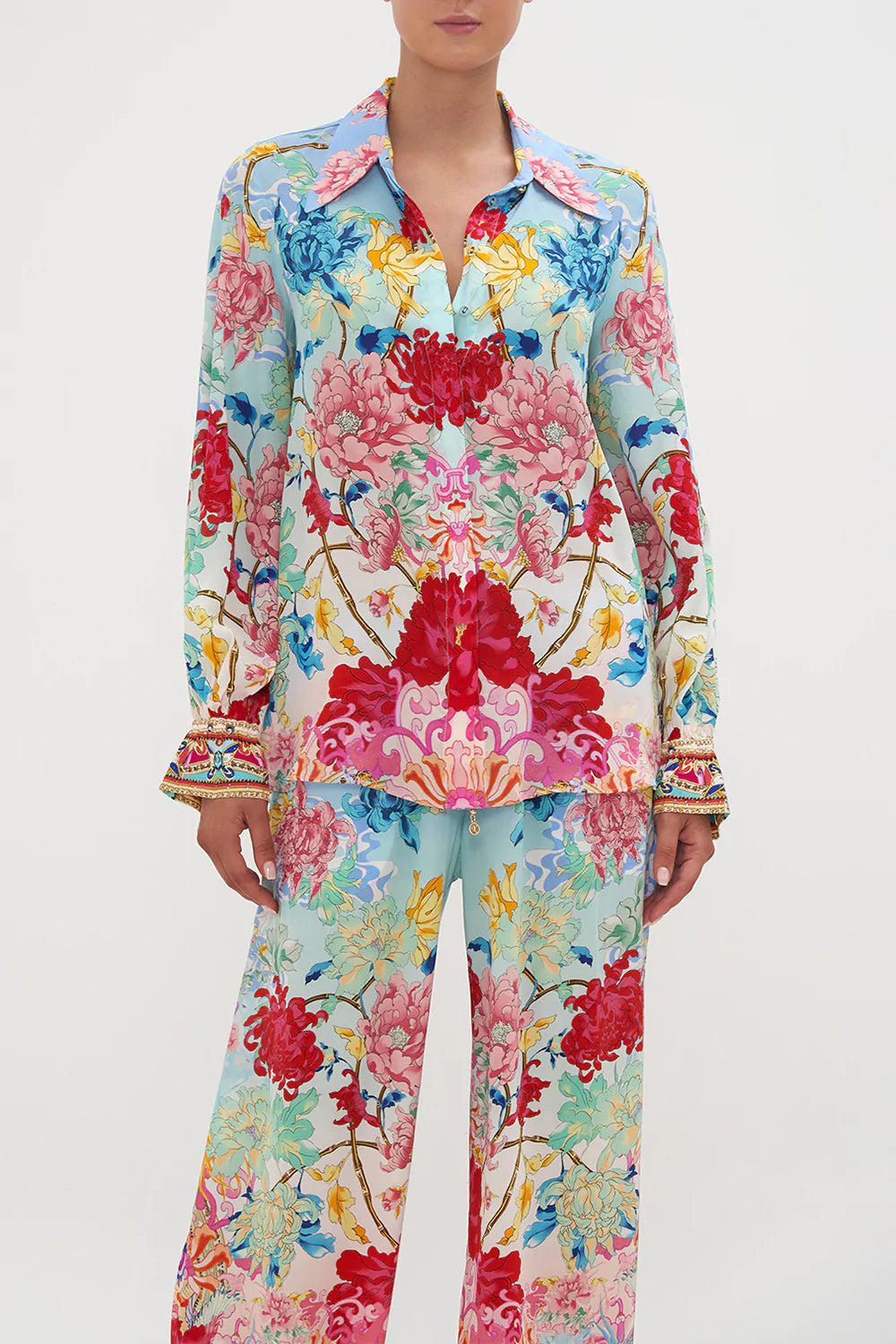 CURVED COLLAR BLOUSE GO STAG