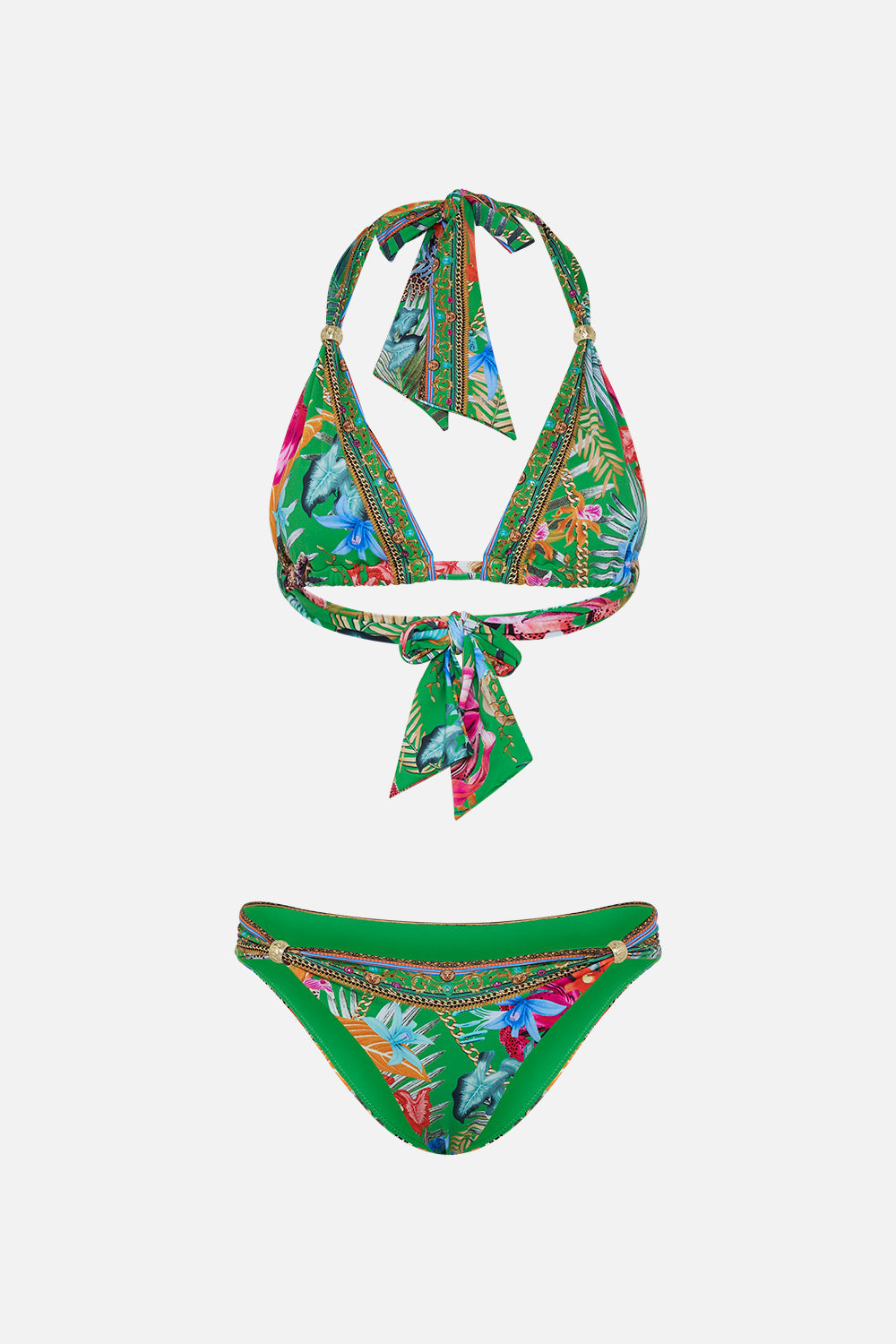 SOFT TIE BIKINI WITH TRIM CURIOUS AND CURIOUSER
