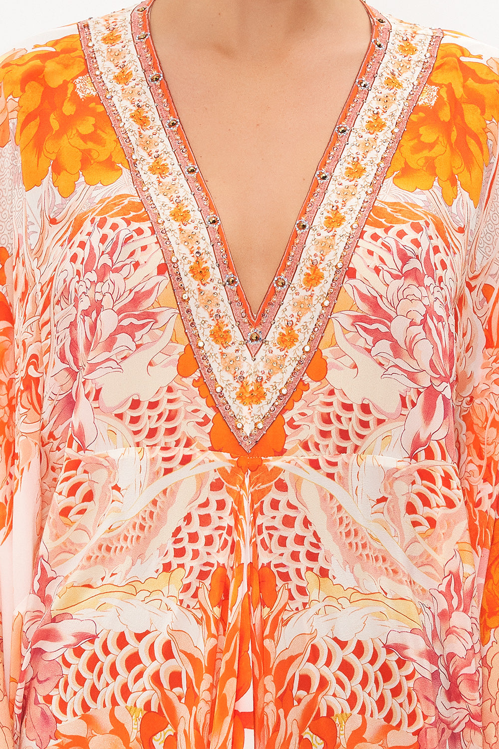 T SHAPE LONG KAFTAN DRAGON MOTHER